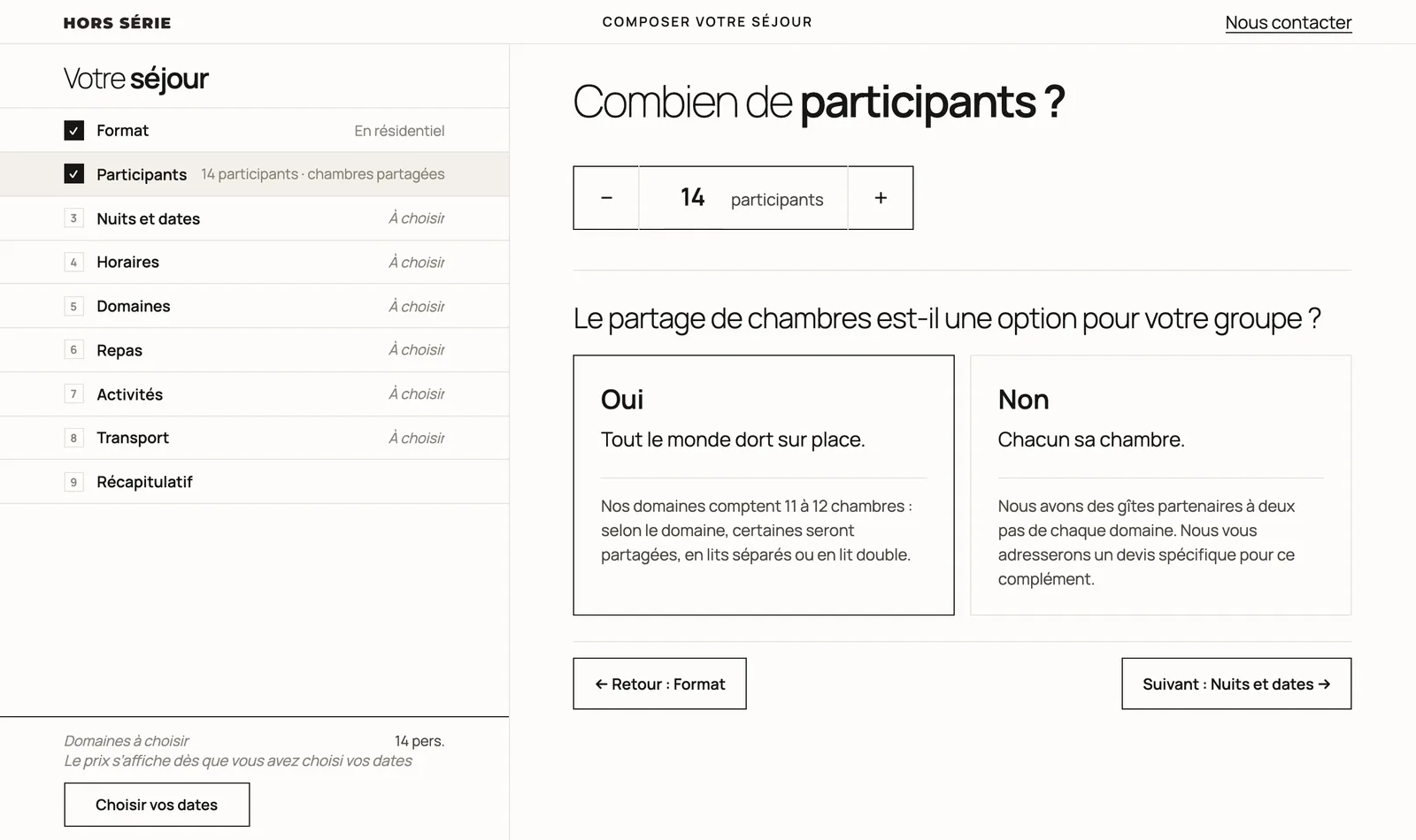 L’écran du devis instantané sur un ordinateur